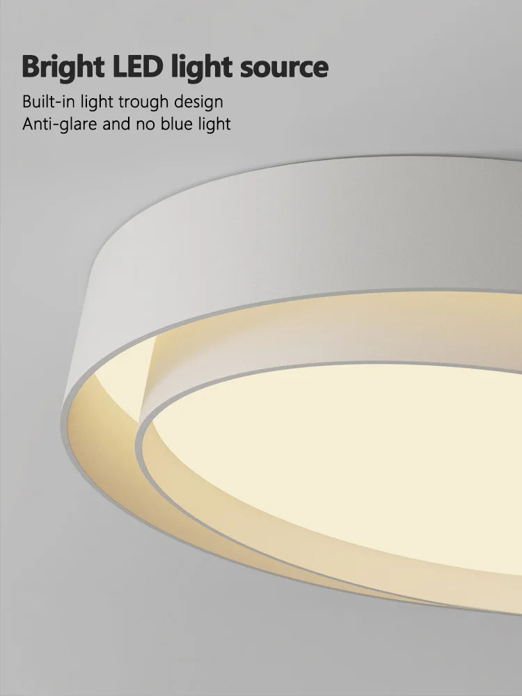 Nordic Minimalist Modern Ceiling Lamp - Designer Lighting for Stylish Living Rooms and Master Bedrooms