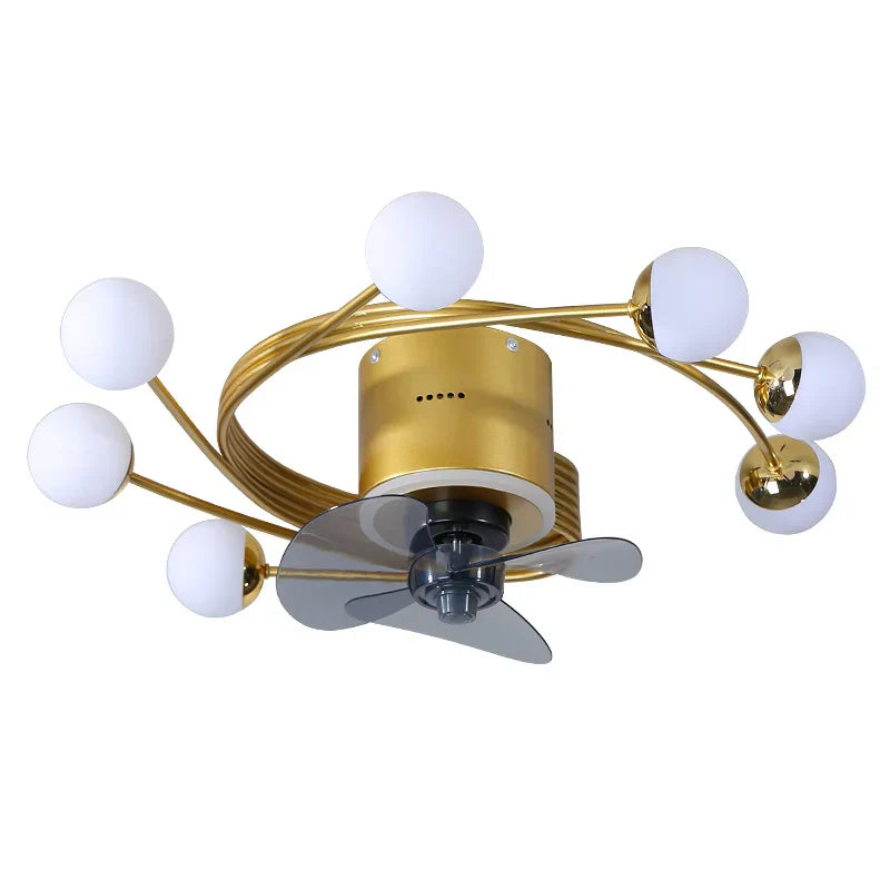 Nordic art chandelier ceiling fan without blades bedroom ceiling fan lamp ceiling fans with lights decorative led ceiling lamps
