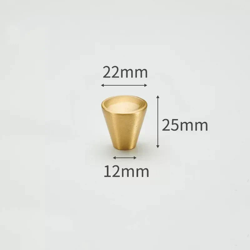 Modern Simple Solid Brass Cabinet Knobs – Wardrobe Handles and Kitchen Pulls