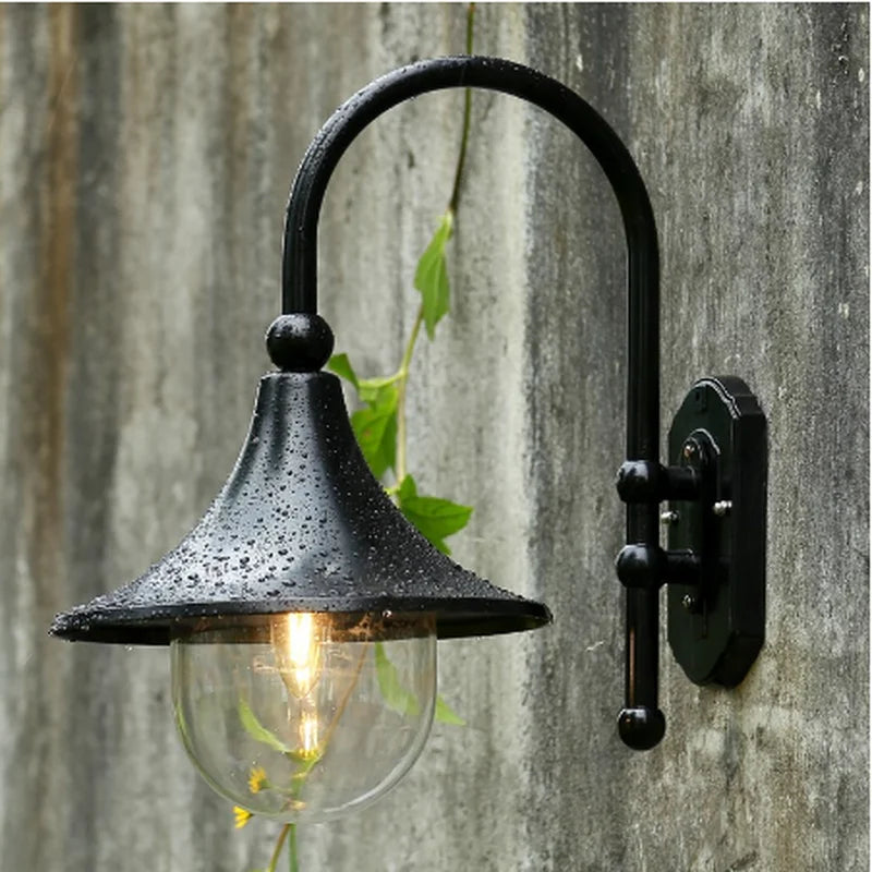 Vintage Outdoor Wall Light - European Villa Sconce Lamp with E27 Socket, Waterproof Garden and Doorway Lighting, ZM1022