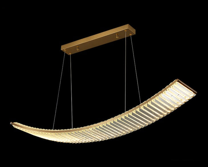 Sophia's Luxurious Arch Chandelier - Modern Crystal Brilliance