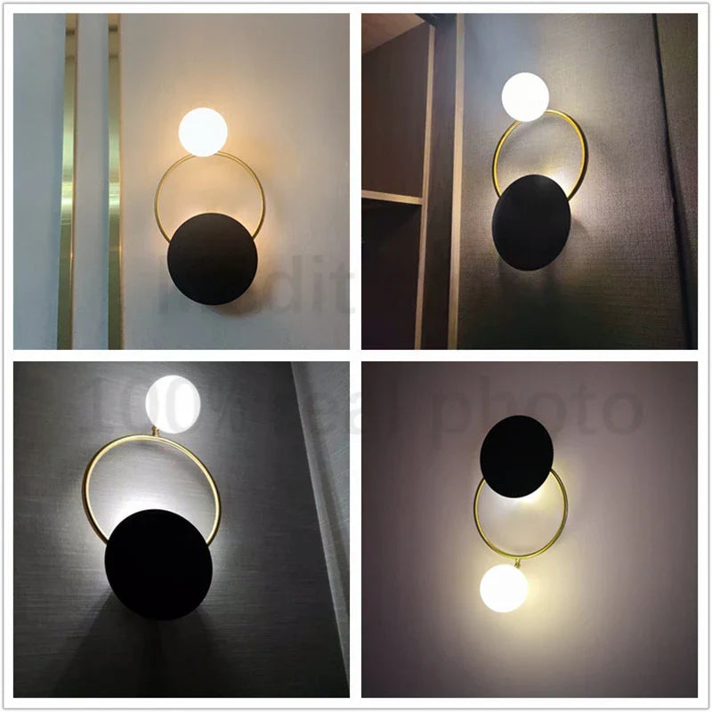 Hot Sale Modern LED Wall Lamp - Nordic Glass Ball Sconce Lighting Fixture for Bedside, Bedroom, Living Room, and Indoor Decor with G4 Lights