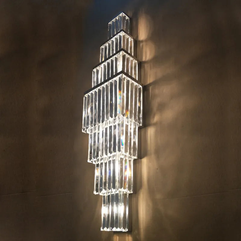 Avery's Crystal LED Wall Lamp - Simple Elegance for Your Living Spaces