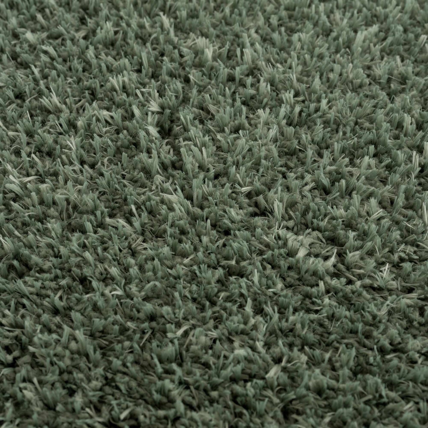 Faina Solid Green Shag Washable Area Rug - Clearance