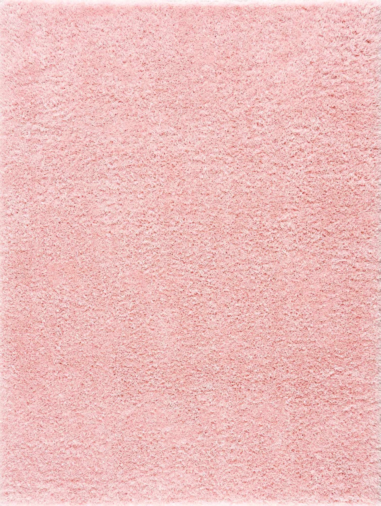 Faina Solid Pink Shag Washable Area Rug - Clearance