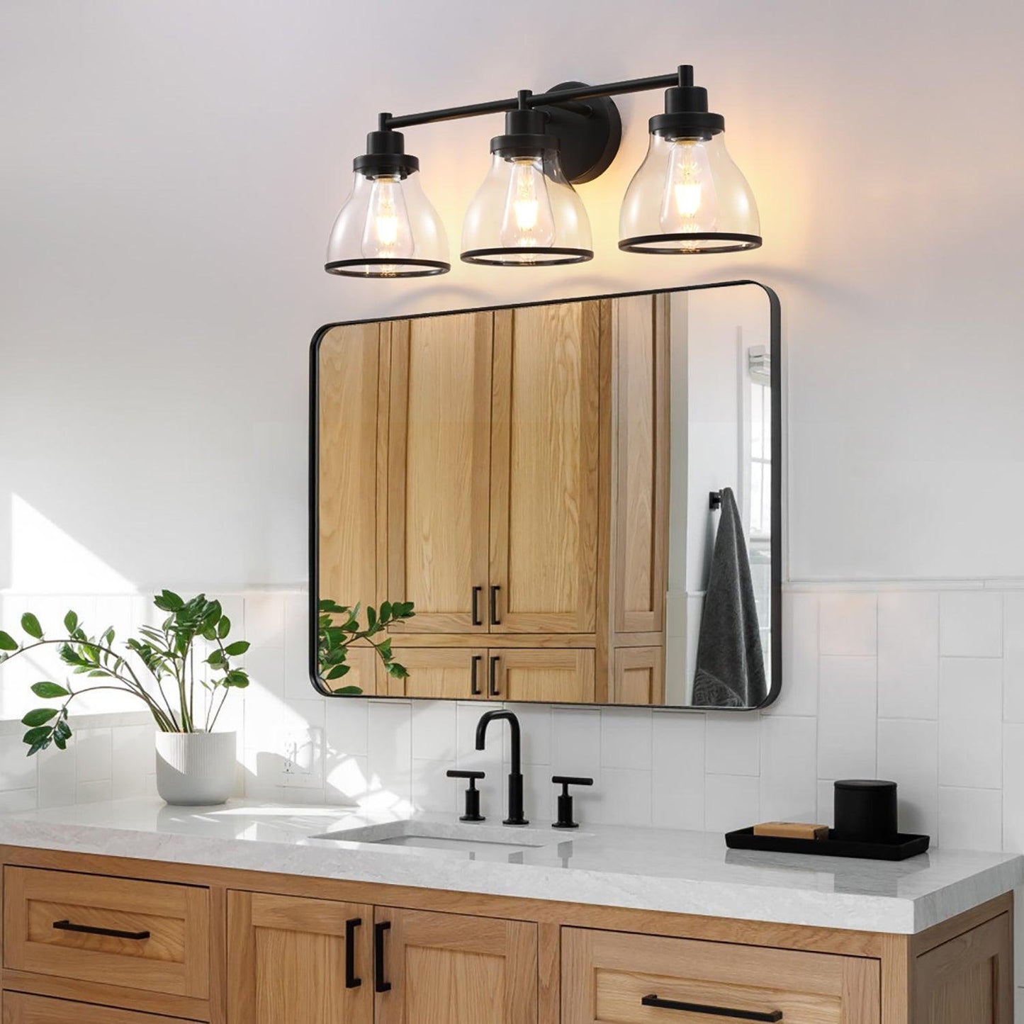 Hermosa Modern 3-Light Bathroom Vanity Light