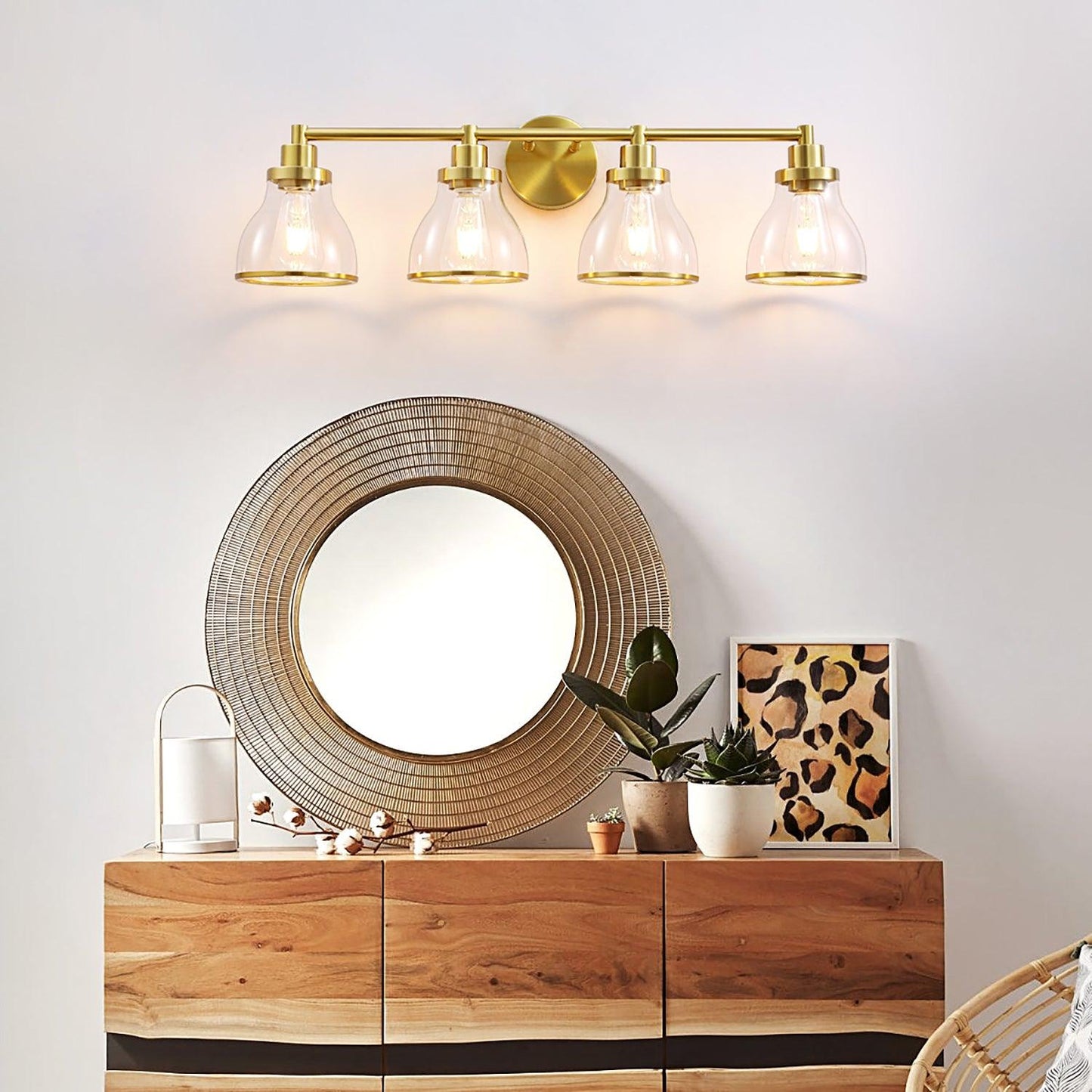 Hermosa Modern 4-Light Bathroom Vanity Light