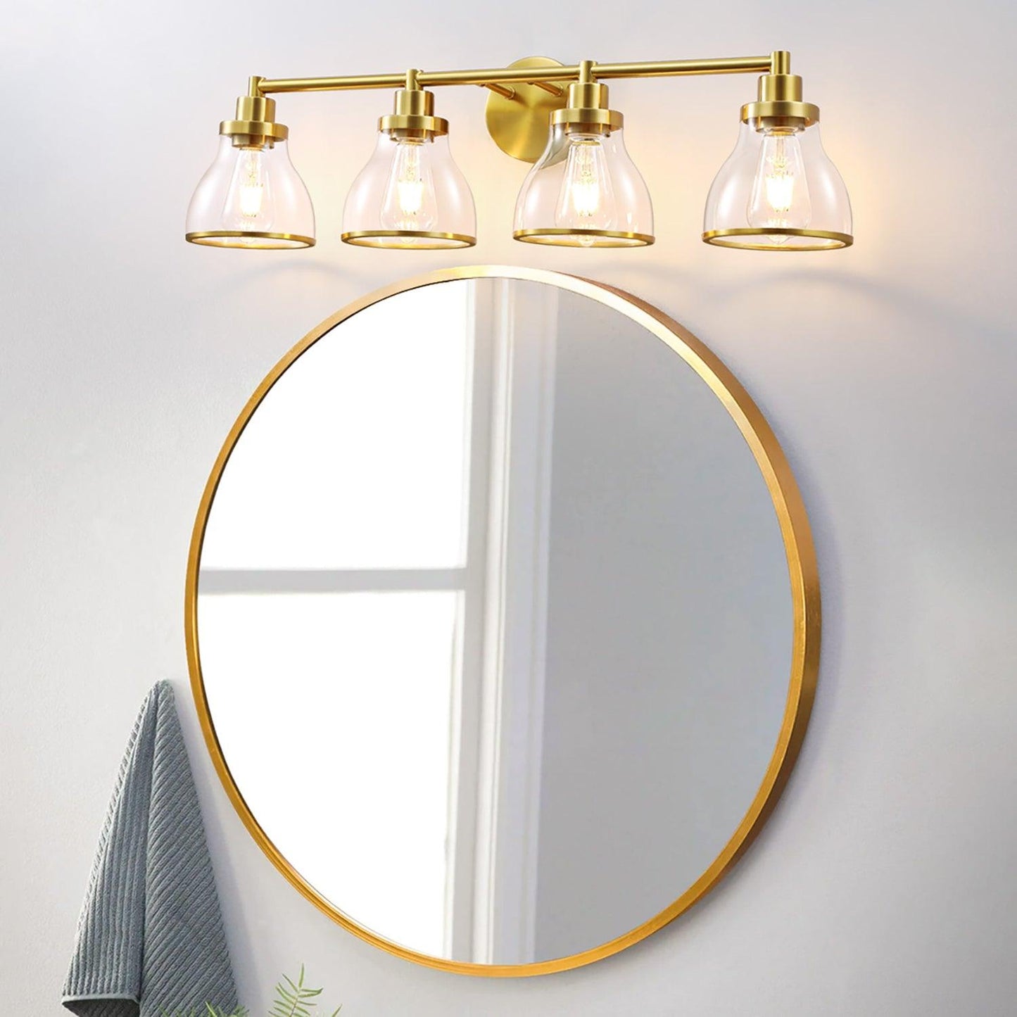 Hermosa Modern 4-Light Bathroom Vanity Light
