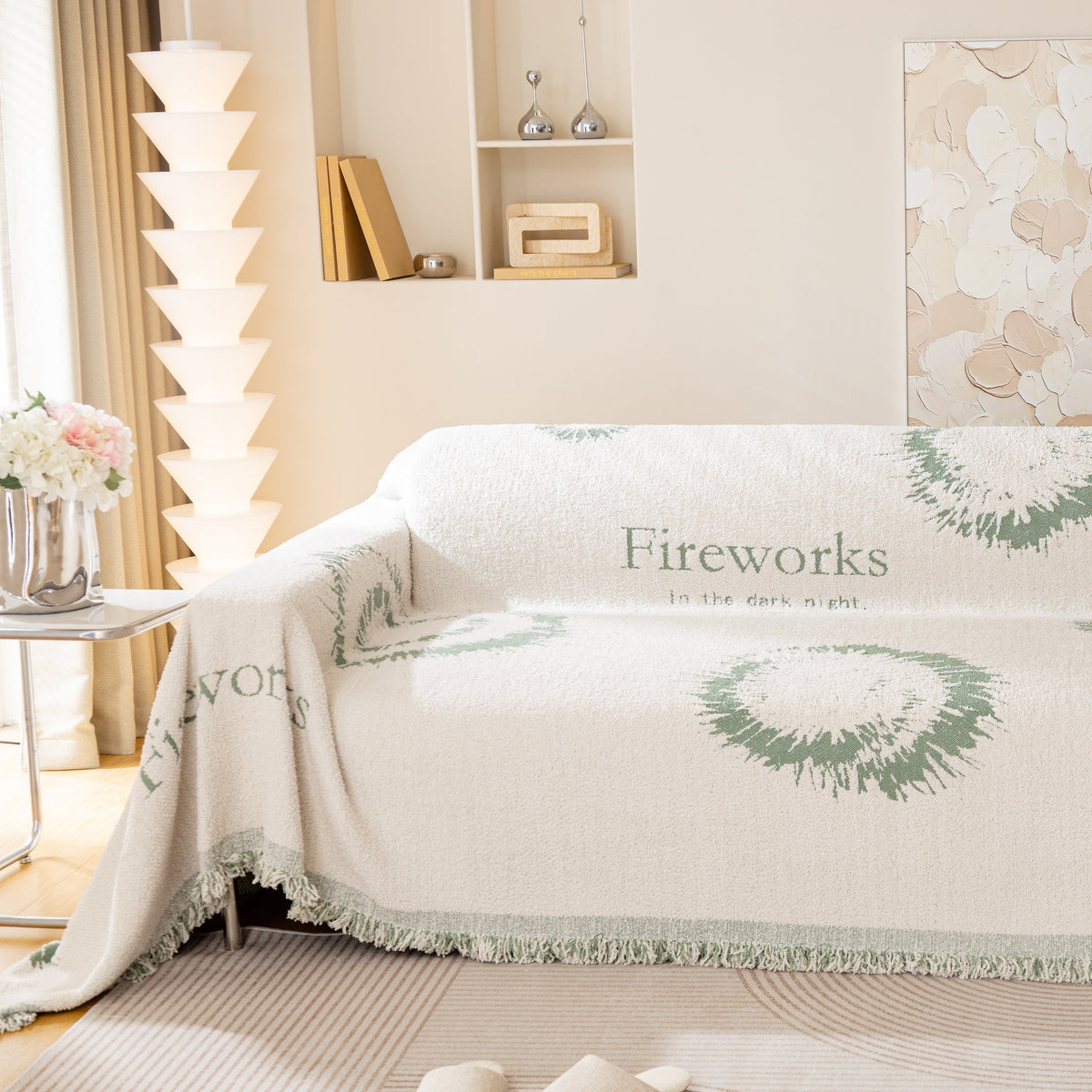 Fireworks Reversible Couch Cover Blankets Furniture Covers Washable Sectional Couch Covers