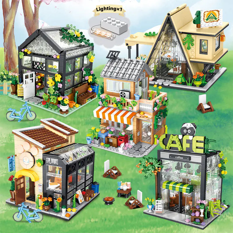 Urban Lighting Flower Shop Assembly Model Kit