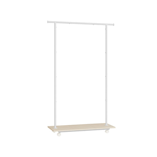 Double-Rod Clothes Rack with Wheels