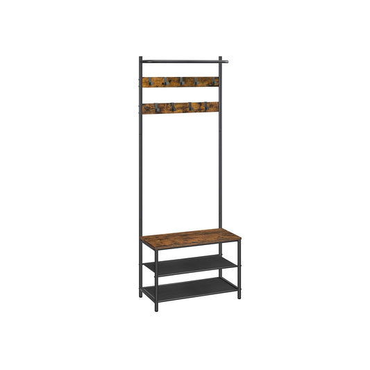 Hall Tree with Bench and Shoe Storage