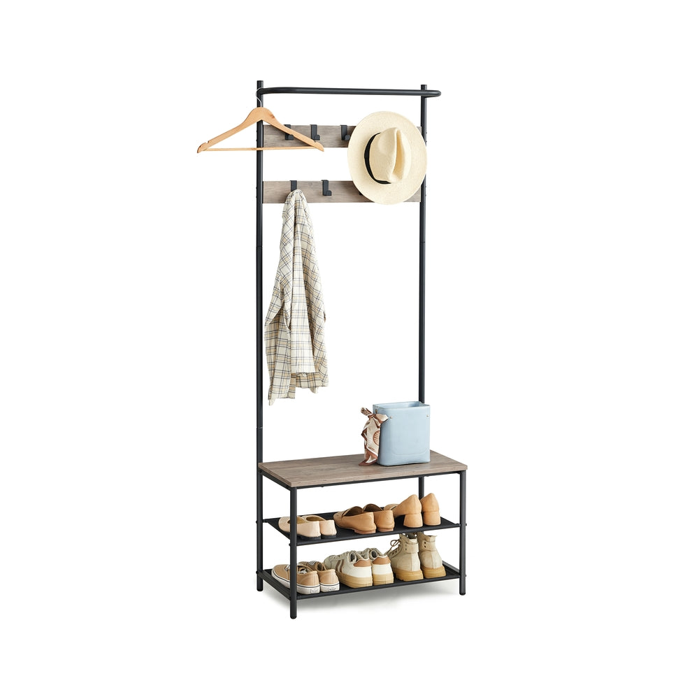 Hall Tree with Bench and Shoe Storage