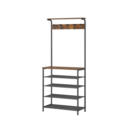 Hall Tree with Shoe Bench