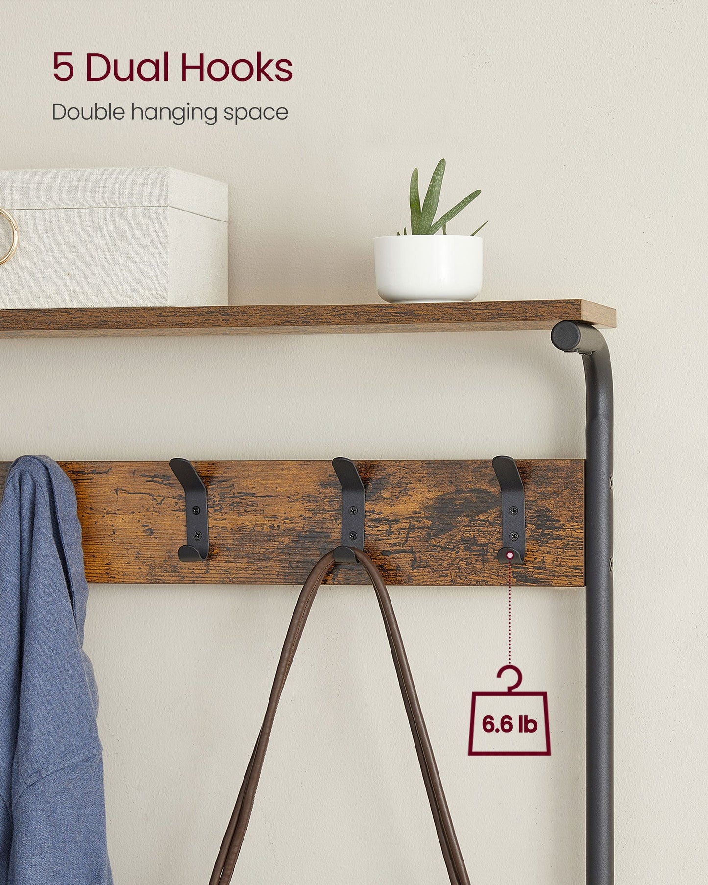 Hall Tree with Shoe Bench