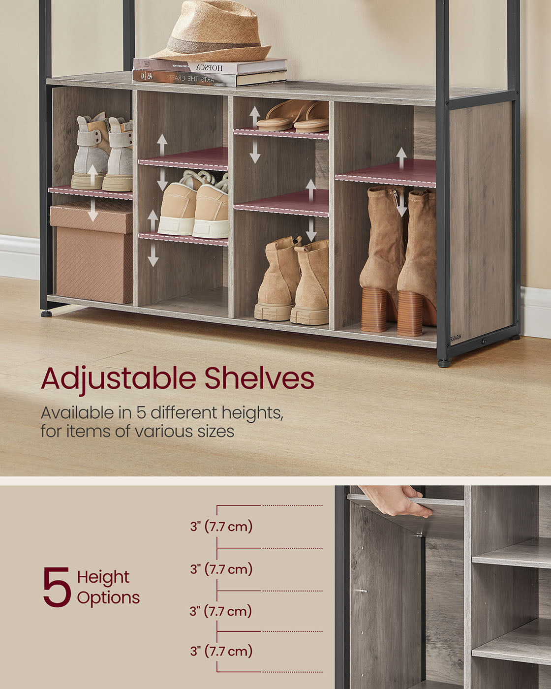 Hall Tree with Bench and Shoe Storage