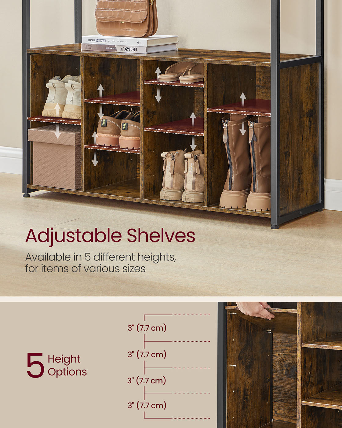 Hall Tree with Bench and Shoe Storage