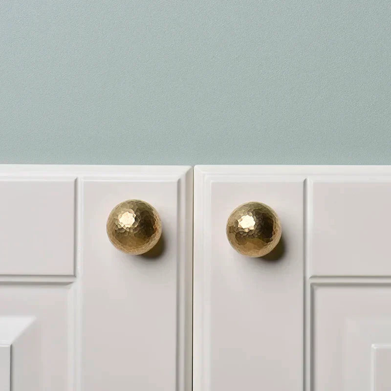 Brass Ball Cabinet Knobs – Modern Wardrobe Handles and Dresser Pulls