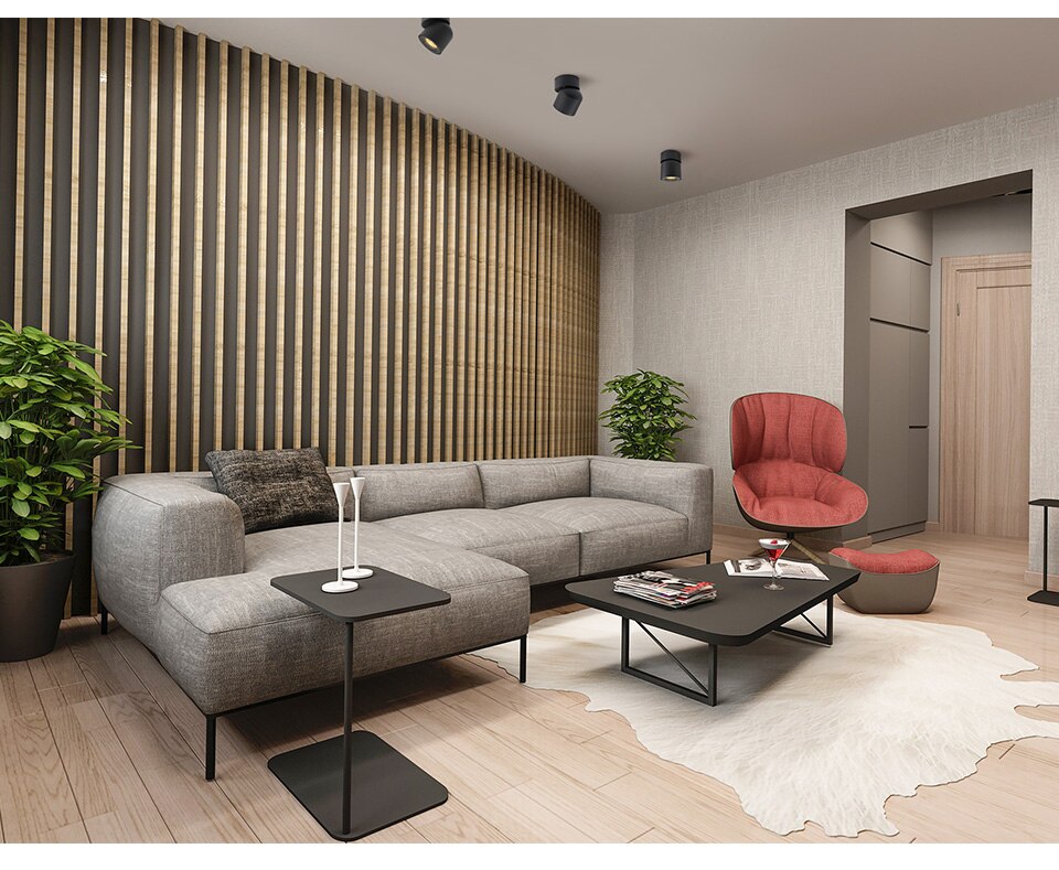 Lily's LED Ceiling Light Surface Mounted with 360° Round Curve Rotation