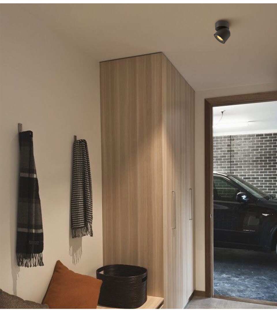 Lily's LED Ceiling Light Surface Mounted with 360° Round Curve Rotation