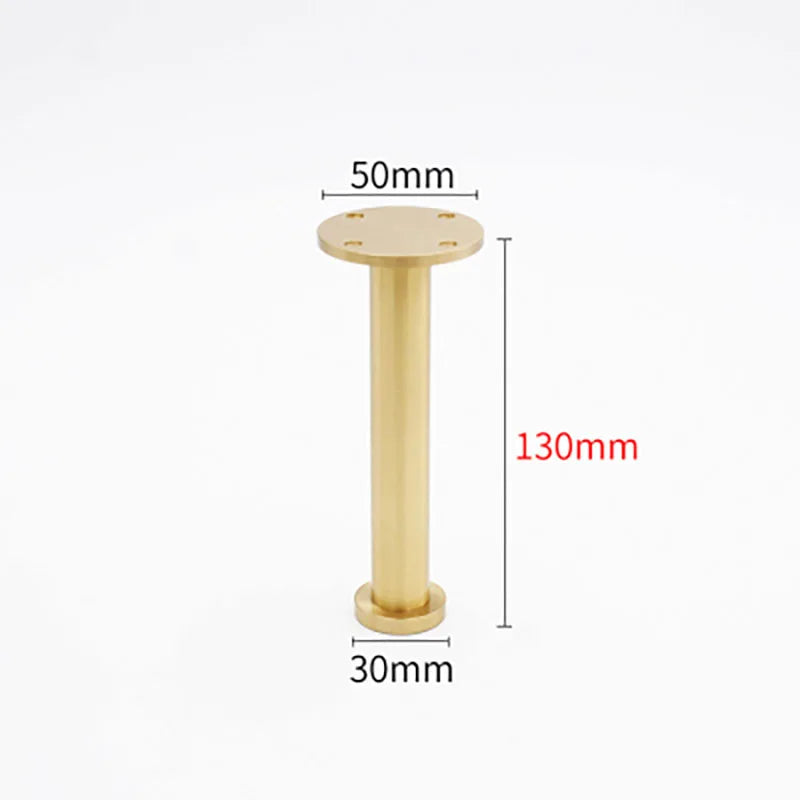Solid Brass Cabinet Leg – Gold Furniture Feet for Kitchen, TV Stands, and Cupboards