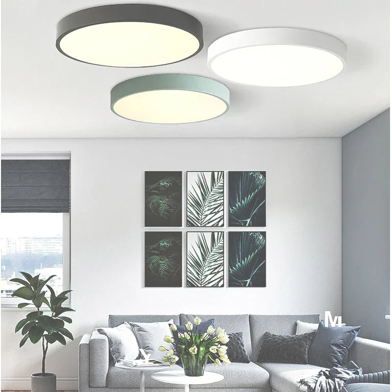 New Modern LED Ultra-Thin Ceiling Light with Remote Control