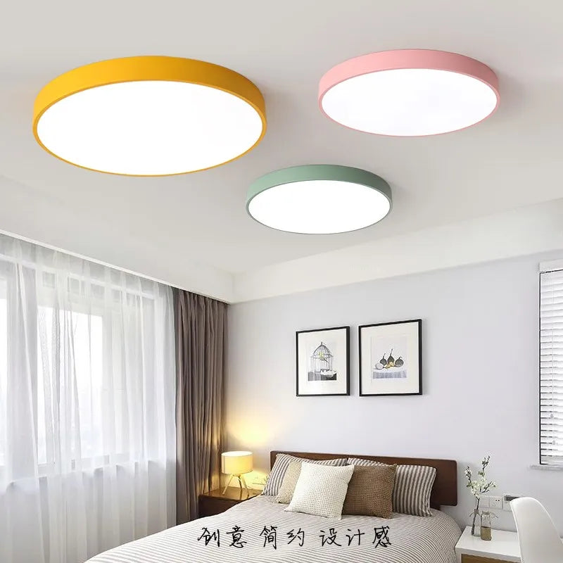 New Modern LED Ultra-Thin Ceiling Light with Remote Control