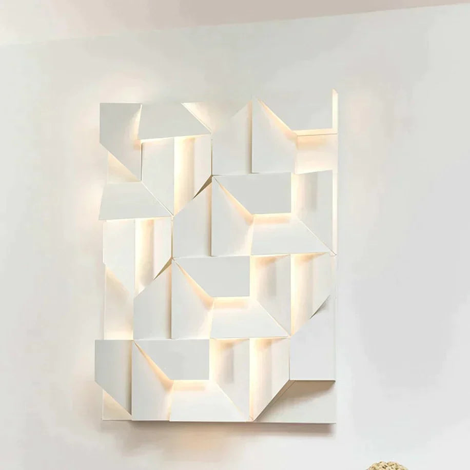 Caroline's Geometric Art Wall Lamp - Creative Indoor Lighting for Home Decor