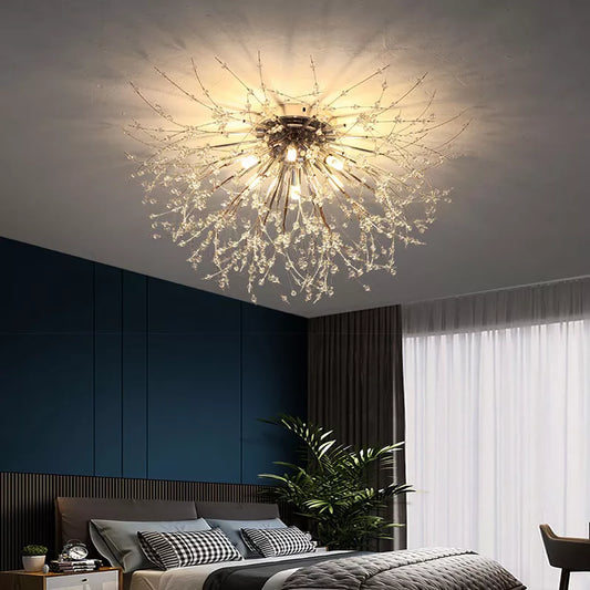 Nordic Modern LED Chandelier - Stylish Firefly Lighting for Living, Dining, and Bedroom