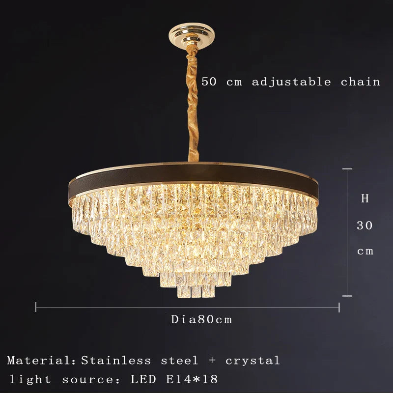 Elegant Black Chandelier - Postmodern Light Luxury for Living Rooms, Dining Rooms, and Bedrooms