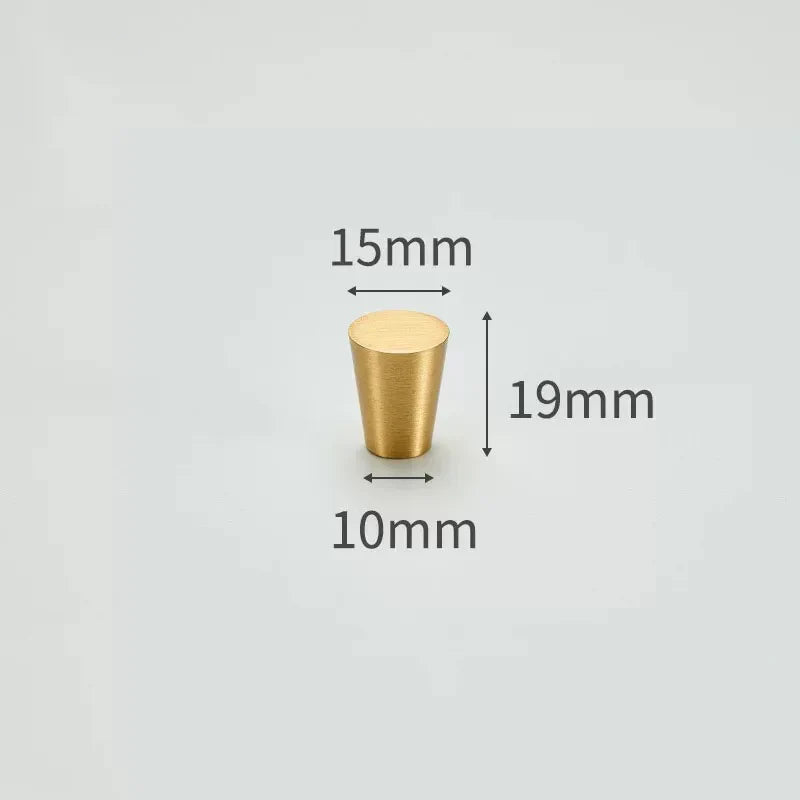 Modern Simple Solid Brass Cabinet Knobs – Wardrobe Handles and Kitchen Pulls