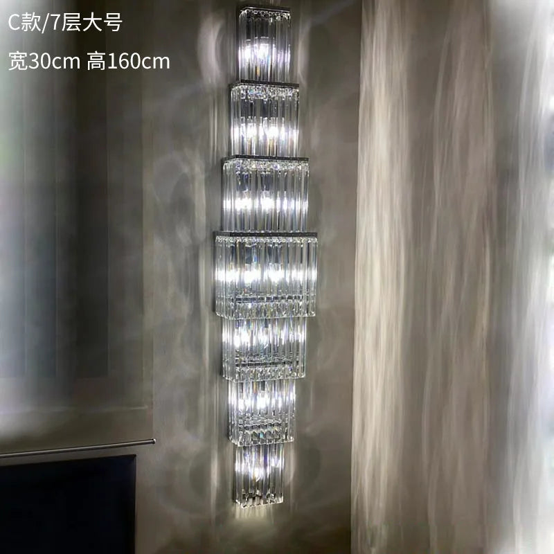 Avery's Crystal LED Wall Lamp - Simple Elegance for Your Living Spaces