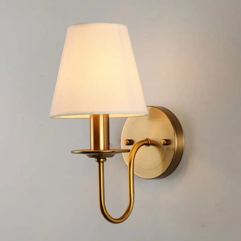 Fabric E14 Wall Lamp - Modern European Style Bedroom Bedside Lamp for Living Room, Hotel, Study, and Office
