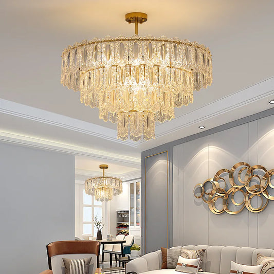 Elegant Post-Modern Glass Chandelier - A Personality Creative High-End Addition for Living Rooms, Dining Rooms, and Bedrooms