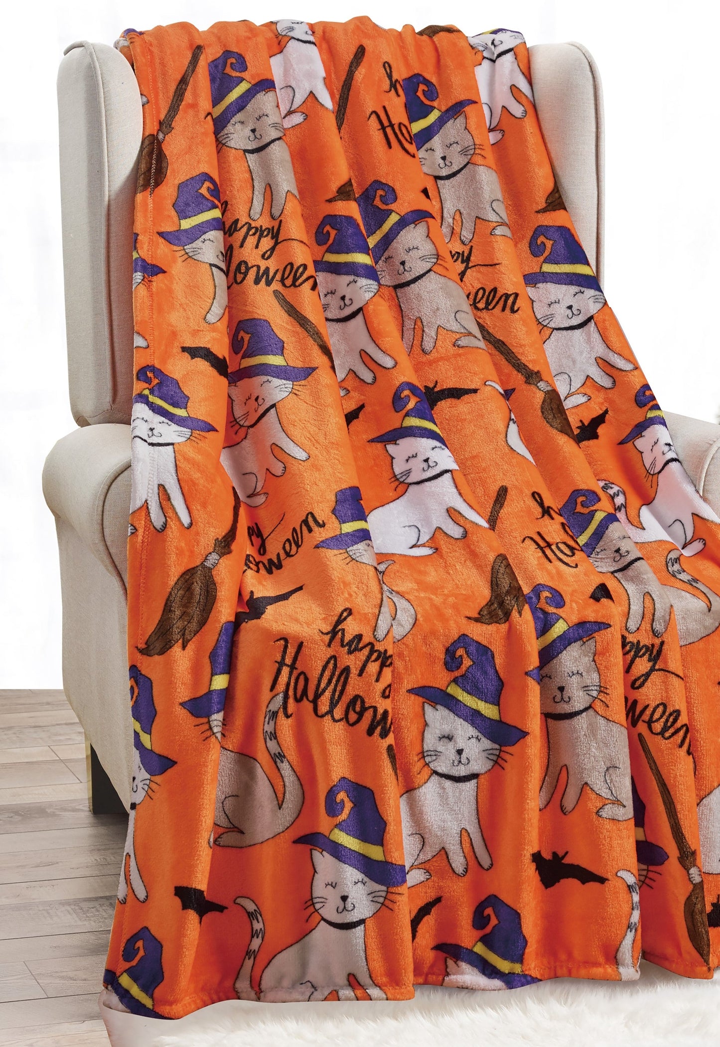 Soft Fleece Throw Blanket 50x60 – Lightweight Cozy Bed Couch Sofa Blanket for All Seasons