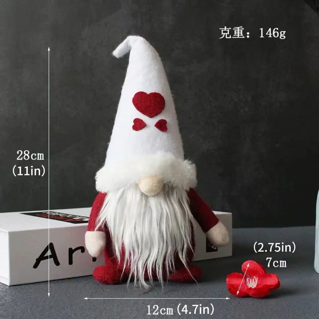 Handmade Ceramic Faceless Santa Gnome Figures
