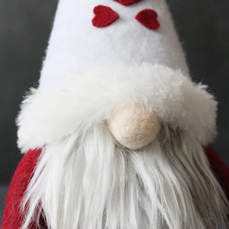 Handmade Ceramic Faceless Santa Gnome Figures