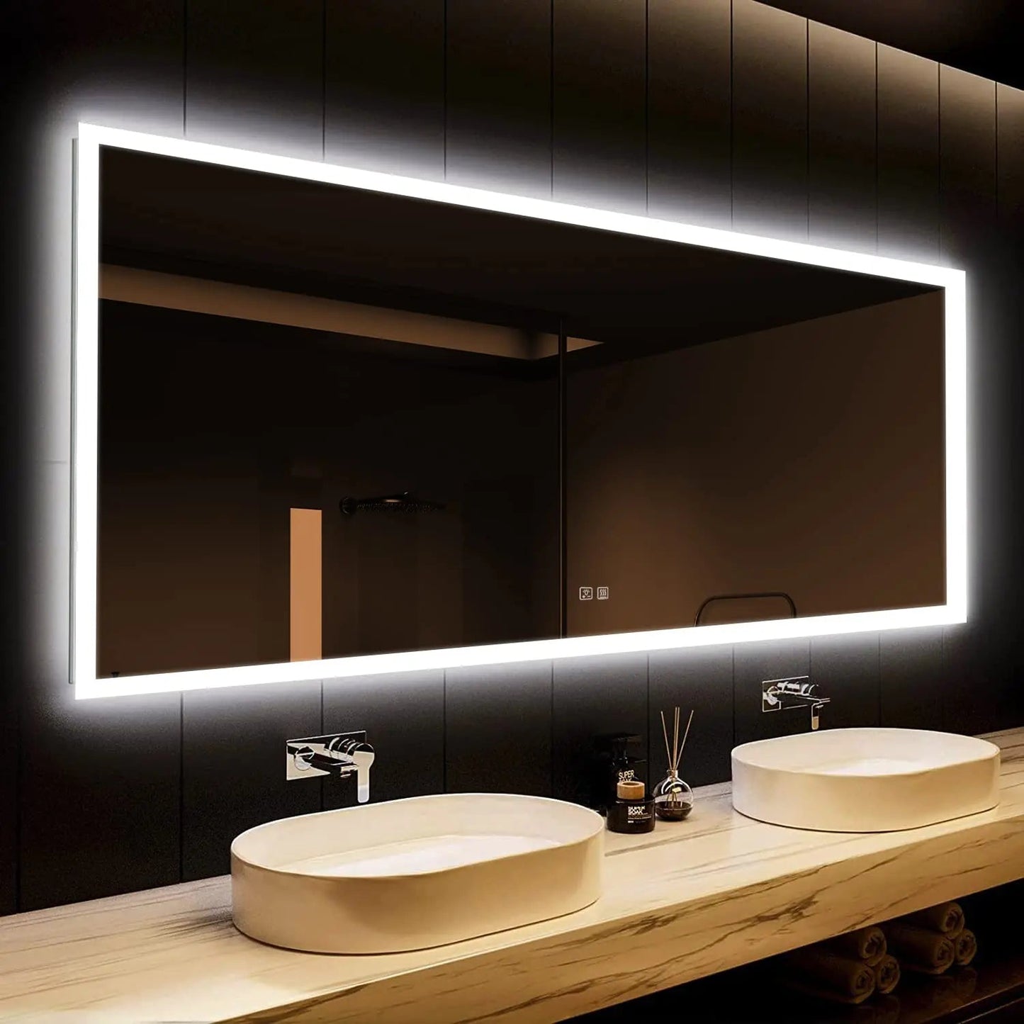 Hausvita Deluxe Edge Glow LED Bathroom Mirror