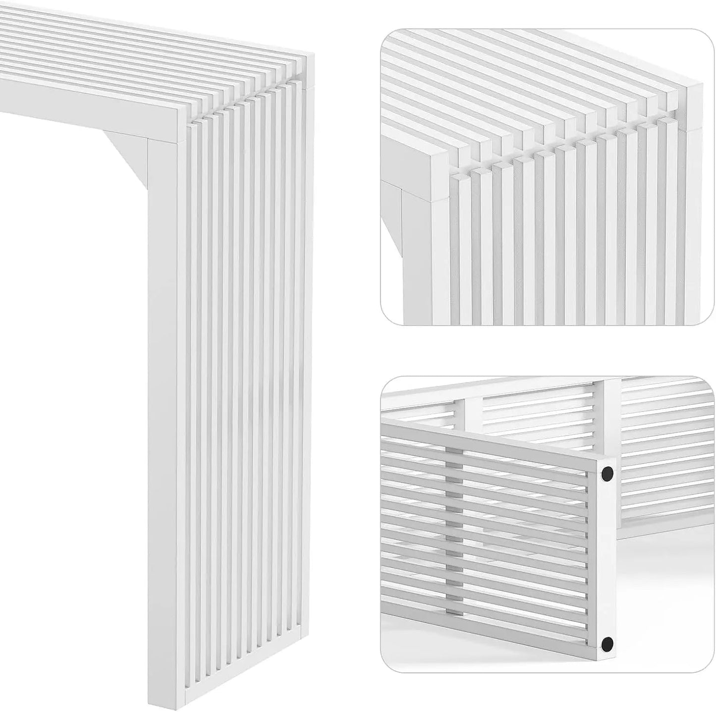 Hausvita HiKingQueens 35" Dining Bench, Indoor Wood Bench for Entryway,Living Room,Kitchen and Bedroom (Nature, Long Bench)