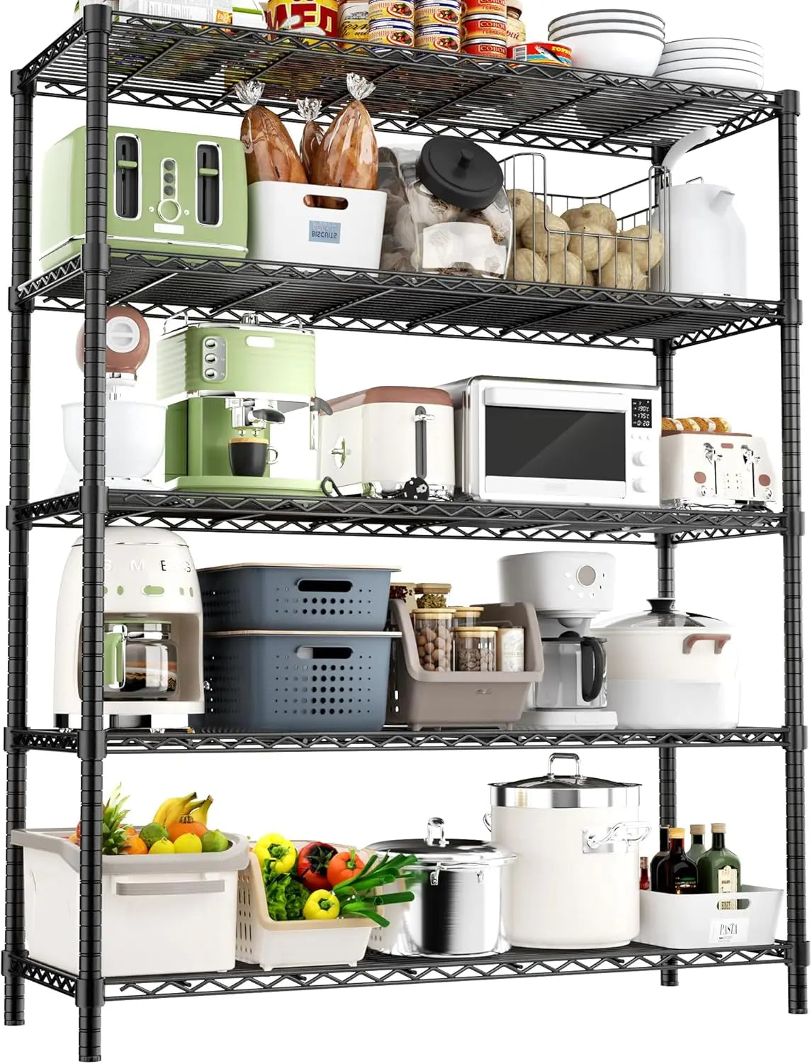 Hausvita Storage Shelves Heavy Duty, 48" L x 20" W x 72" H