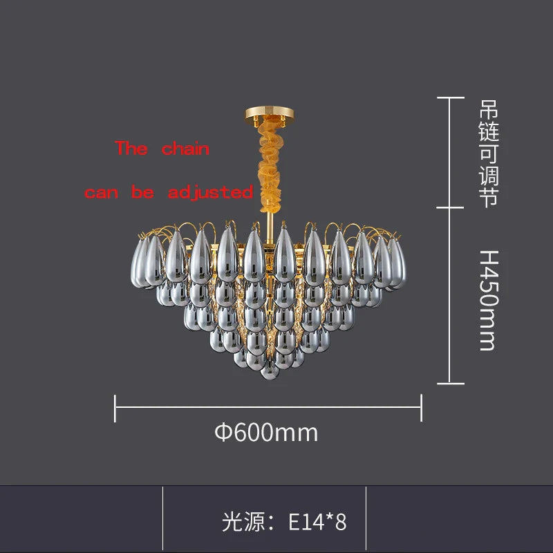 Postmodern Stainless Steel Round LED Chandelier - Designer Lighting Fixture for Dining Rooms