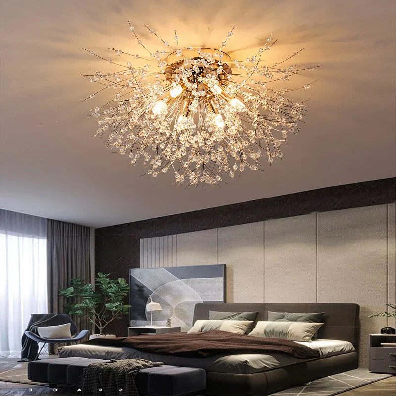 Nordic Modern LED Chandelier - Stylish Firefly Lighting for Living, Dining, and Bedroom