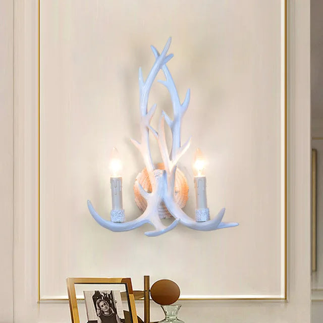 Rustic Antler Chandelier - Industrial Wind Lamps for Restaurant, Internet Cafe, and Hotel Decor