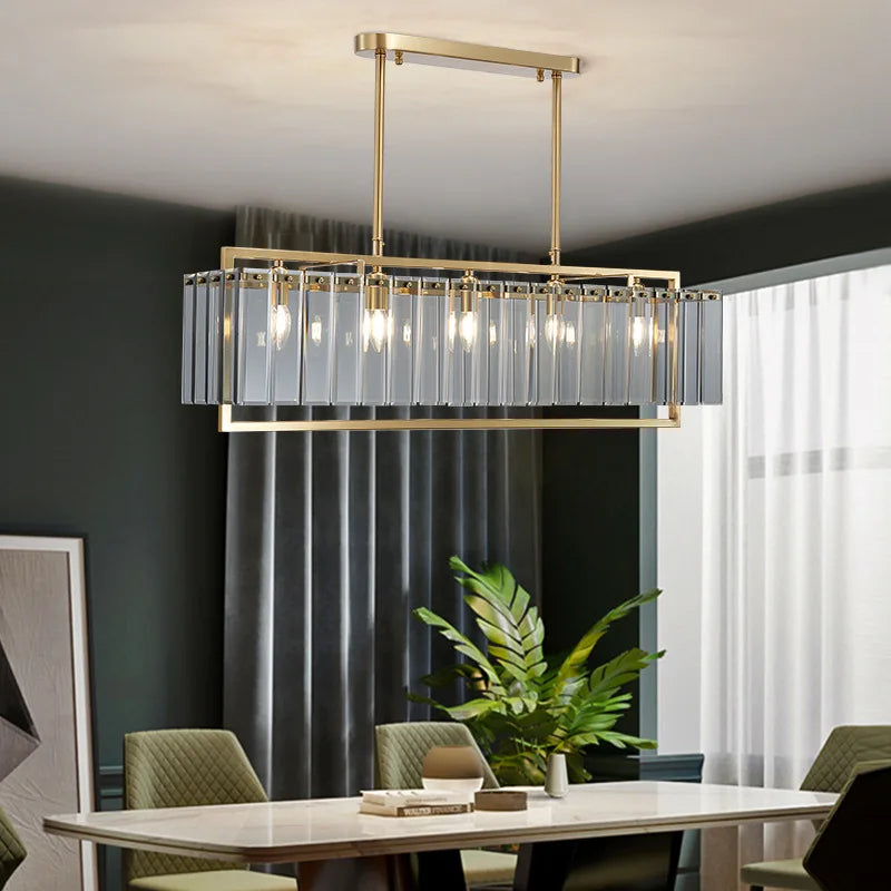 New Modern Glass Chandelier - Luxury Round Design with Creative Gold Accents for Stylish Home Illumination