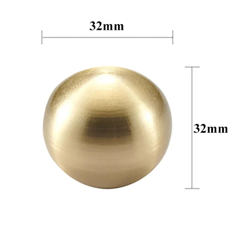 Brass Ball Cabinet Knobs – Modern Wardrobe Handles and Dresser Pulls
