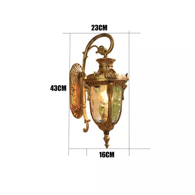 Europe Outdoor Wall Lamp - American Style Retro Exterior Light, Waterproof Garden Lighting