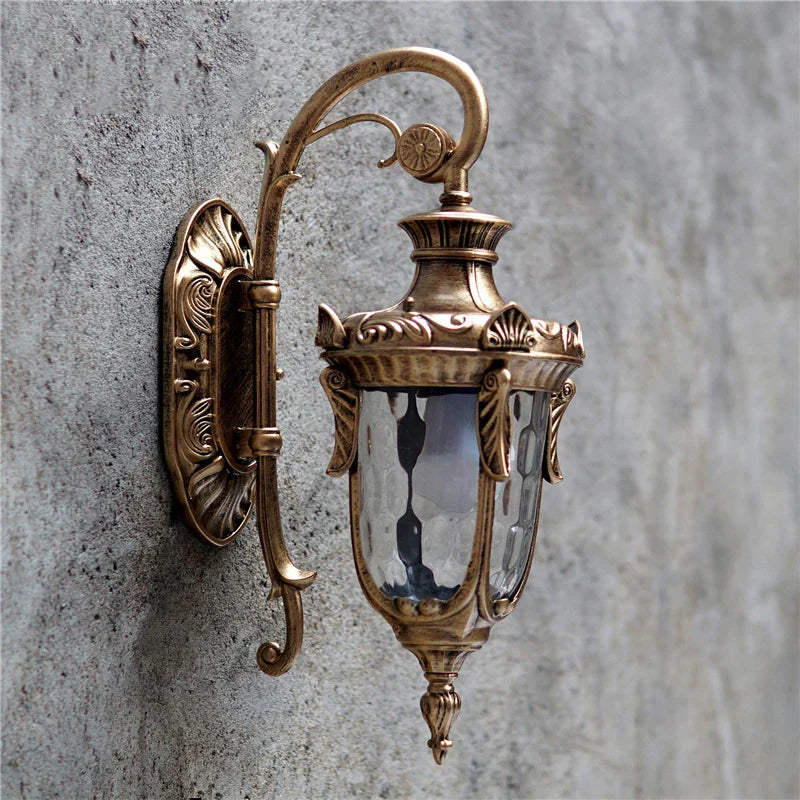 Europe Outdoor Wall Lamp - American Style Retro Exterior Light, Waterproof Garden Lighting