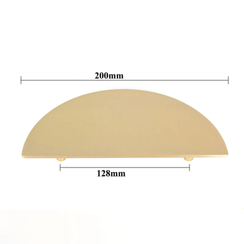 20cm Large Half-Round Brass Furniture Knobs – Wardrobe Handles and Cabinet Pulls