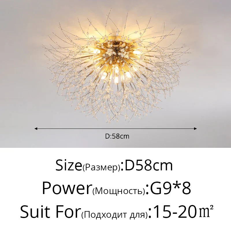 Nordic Modern LED Chandelier - Stylish Firefly Lighting for Living, Dining, and Bedroom