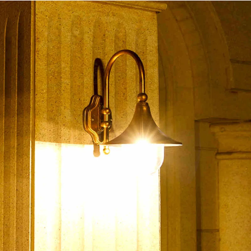 Vintage Outdoor Wall Light - European Villa Sconce Lamp with E27 Socket, Waterproof Garden and Doorway Lighting, ZM1022